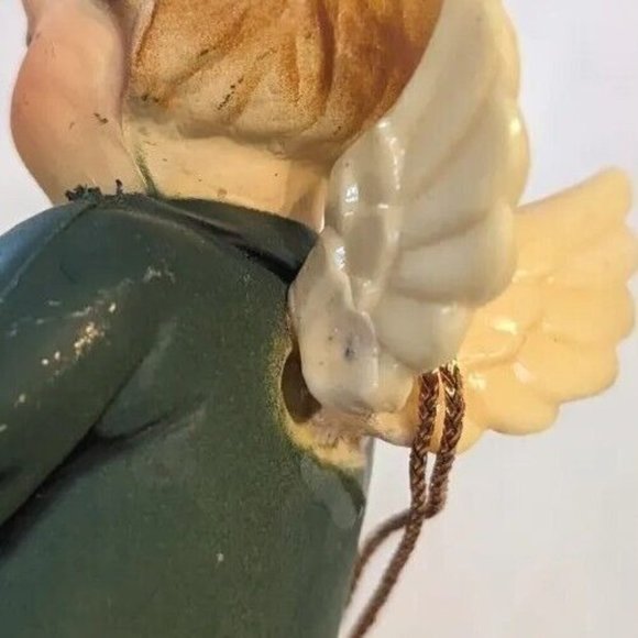 8 Angels Christmas Ornaments Caroler Twirl Around Beaded Knit Ceramic Lot 1976 - Picture 14 of 16